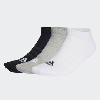 【adidas 愛迪達】襪子 踝襪 運動襪 9雙組 黑灰白 IC1333(2776)