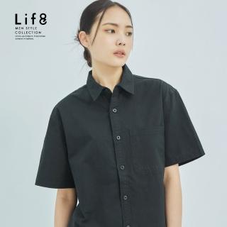 【Life8】EVENLESS 重磅純棉 短袖襯衫(71002)