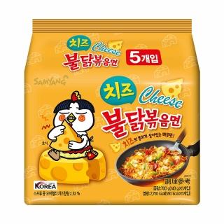【韓國火辣雞】火辣雞肉風味鐵板炒麵起司風味140g*5入
