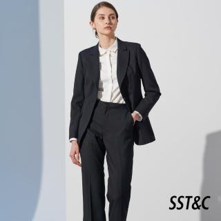 【SST&C 最後65折】黑色造型領西裝外套7162302003