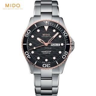 【MIDO 美度 官方授權】Ocean Star 200C海洋之星 廣告款陶瓷潛水錶(M0424302105100)