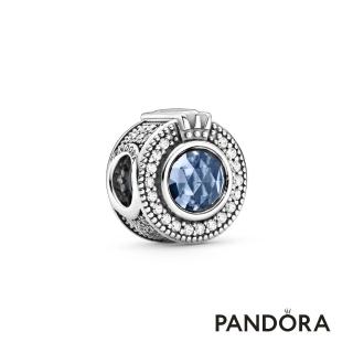 【Pandora 官方直營】璀璨之藍皇冠O 串飾-絕版品