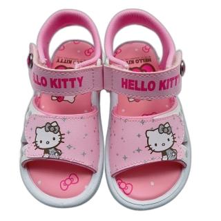 【樂樂童鞋】台灣製三麗鷗可愛涼鞋--粉色(Kitty童鞋)