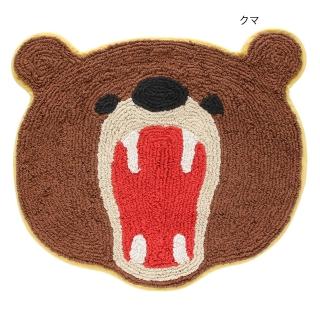 【日本TOMO】日本空運頂級高含棉開心棕熊吸水腳踏墊(療癒系可愛小動物/浴室地墊/臥室地毯)