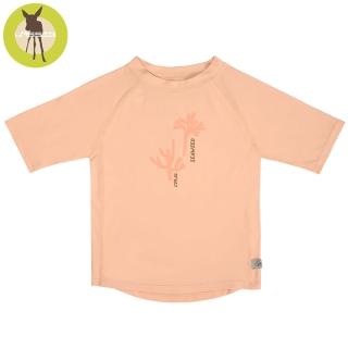 【Lassig】嬰幼兒抗UV短袖泳裝上衣-玫粉珊瑚(2023款式)