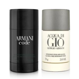 【Giorgio Armani 亞曼尼】黑色密碼/寄情水男性體香膏75g-任選(平行輸入)