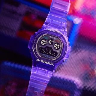 【CASIO 卡西歐】G-SHOCK 繽紛半透明手錶(DW-5900JT-6)