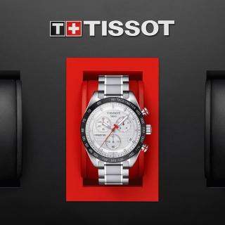 【TISSOT天梭 官方授權】PRS 516 賽車元素計時腕錶 母親節(T1004171103100)