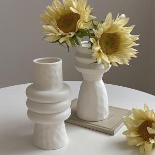 【木墨MUMO】法式居家陶瓷花瓶(北歐風創意陶瓷花瓶擺飾)