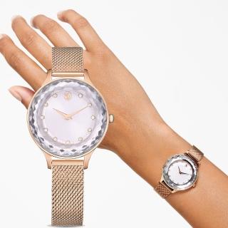 【SWAROVSKI 施華洛世奇】Octea Nova 簡約優雅腕錶(5650011/玫瑰金色33mm)