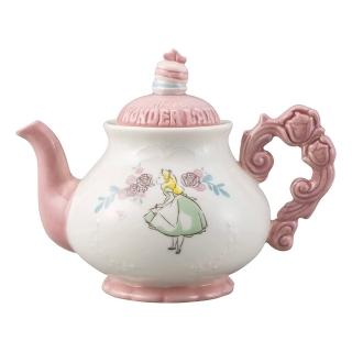 【sunart】迪士尼 愛麗絲夢遊仙境 陶瓷造型茶壺 夢中的下午茶 粉紅(餐具雜貨)