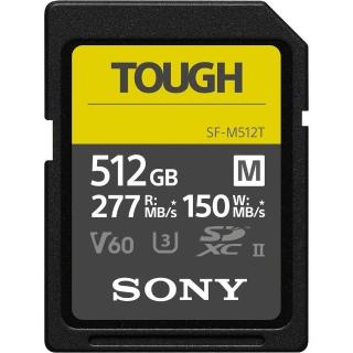 【SONY 索尼】SDXC U3 512GB 高速防水記憶卡 SF-M512T(公司貨)