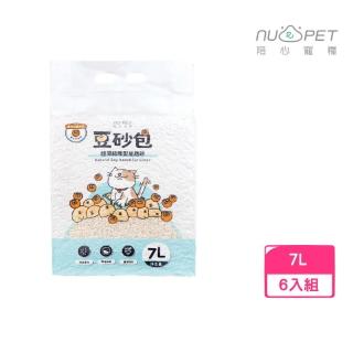 【NU4PET 陪心寵糧】豆砂包 超凝結條形豆腐砂 7L*6包/箱(貓砂)