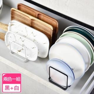 【Homely Zakka】日式簡約鐵藝多功能碗盤收納架/碗碟瀝水架_2入/組(瀝水架 槽下置物架 碗碟架)