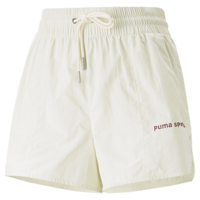 【PUMA】流行系列 P.Team 短風褲 女 運動 白色 短褲(53900565)
