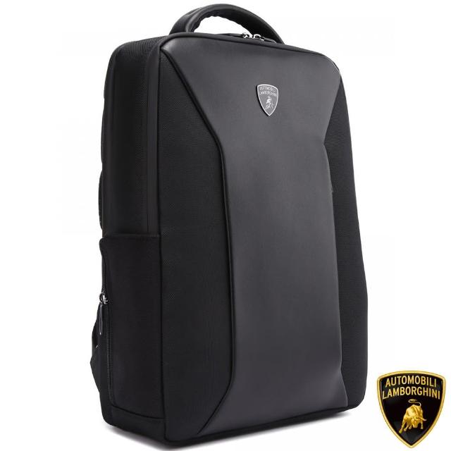 【Automobili Lamborghini】藍寶堅尼 限量2折 義大利頂級後背包 LBZA00358T 全新專櫃展示品(黑色)