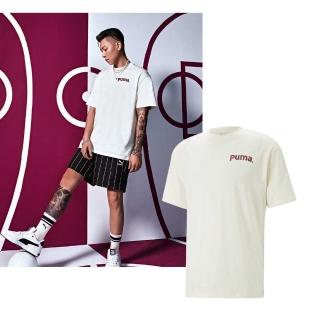 【PUMA】流行系列 P.Team 短袖T恤 男 白 短袖 上衣 運動(62248665)