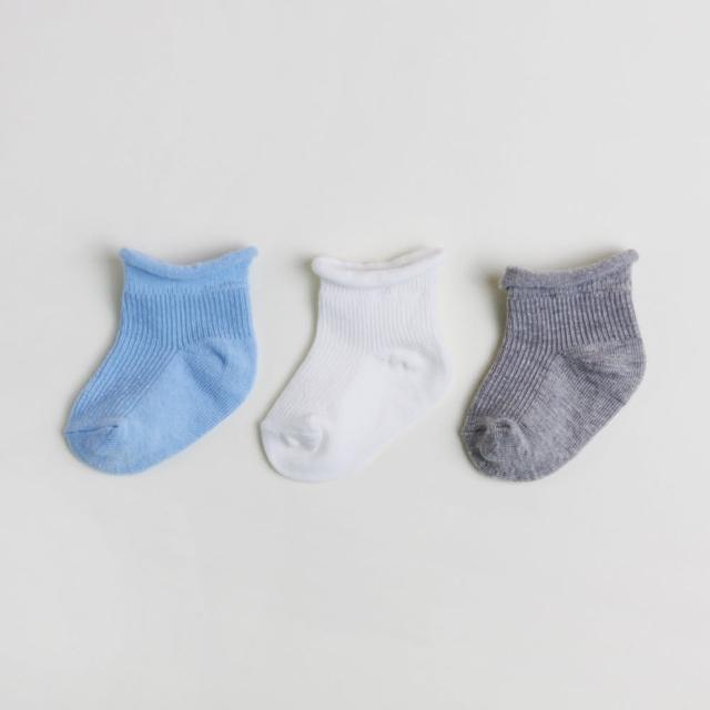 【Happy Prince】韓國製 Newborn小王子嬰兒踝襪3雙組(新生兒寶寶襪子短襪)