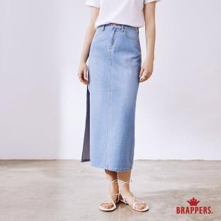 【BRAPPERS】女款 全棉牛仔長裙(淺藍)