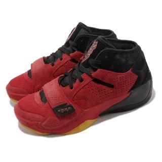 【NIKE 耐吉】籃球鞋 Jordan Zion 2 PF 男鞋 紅 黑 氣墊 魔鬼氈 支撐 緩震 中筒 運動鞋 胖虎(DO9072-600)