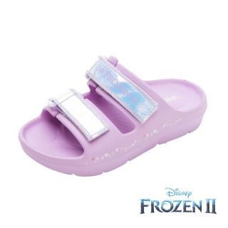 【Disney 迪士尼】童鞋 冰雪奇緣2 輕便拖鞋 Q彈超好穿 紫 正版台灣製(FNKS37017)