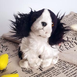 【TY 美國品牌】Frolic史賓格犬造型絨毛玩偶(黑白色)