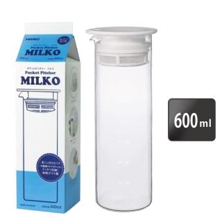 【HARIO】MILKO牛奶盒 冷泡茶壺／600ml(PPM-6-PW)