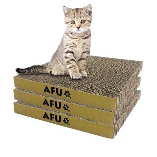 【毛孩王】AFU 3片入30x30x3cm台製貓抓板L30