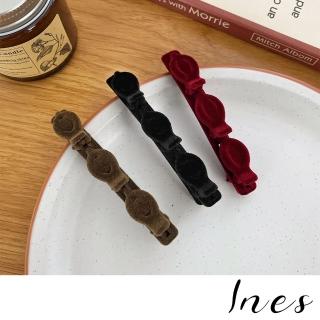 【INES】植絨髮夾 小魚髮夾/植絨小魚造型碎髮劉海編髮夾(3色任選)