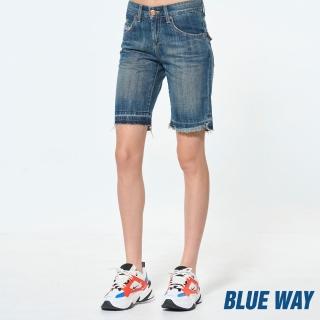 【任選2件990元-BLUE WAY】女裝 繡花袋丹寧 短褲-BLUE WAY