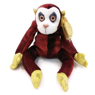 【TY 美國品牌】十二生肖系列造型絨毛玩偶(猴/咖啡色)