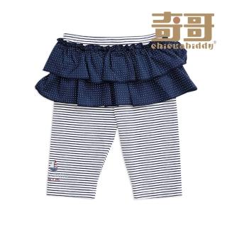 【奇哥官方旗艦】Chic a Bon 小帆船小裙襬造型七分褲(2-5歲)