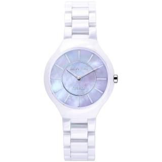 【Relax Time】奢華超薄紫貝錶盤陶瓷腕錶/32mm(RT-33-10L)