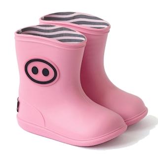 【BOXBO】雨靴-小豬齁齁(薔薇粉)