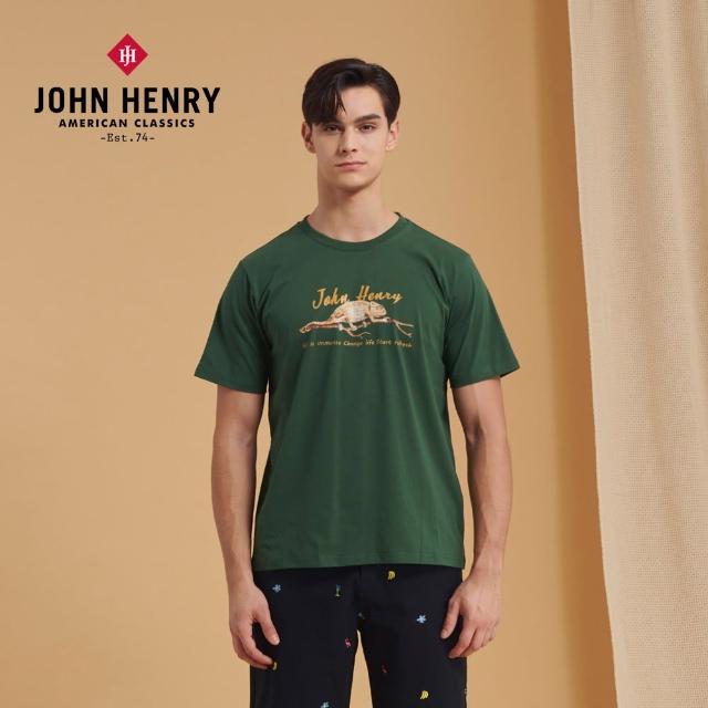 【JOHN HENRY】變色龍短袖T恤-綠色