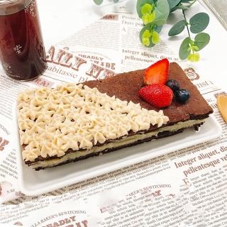 【i3微澱粉】生日造型蛋糕-限糖長條巧克力水果蛋糕-6吋1顆(限卡 低澱粉 手作蛋糕)
