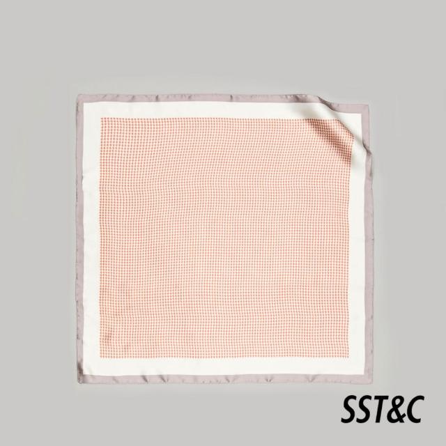 【SST&C 最後55折】粉紋理方巾9462305003
