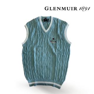 【Glenmuir】苔綠V領背心(針織衫 毛衣 長袖毛衣 線衫)