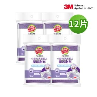 【3M】百利衛浴刷布含小蘇打清潔配方(12片入)