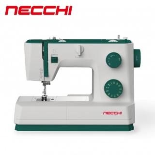 【NECCHI】機械式高轉速自動穿線縫紉機 Q421A(附大輔助板/金屬車縫面板/21種花樣/可車縫皮革帆布)