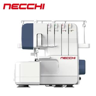 【NECCHI】四色線張力桌上型拷克機 NL11C(2-4線拷克/LED照明/彩色穿線圖示/巧臂裝置)