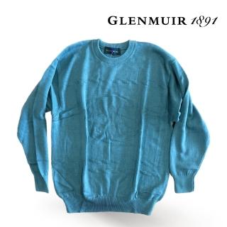 【Glenmuir】青綠長袖棉線衫(針織衫 毛衣 長袖毛衣 線衫)