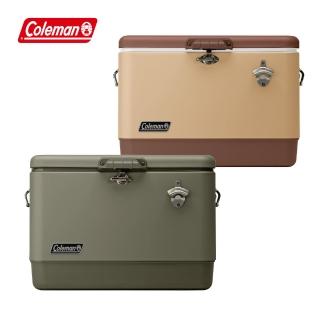 【Coleman】51L經典鋼甲冰箱(保冷冰桶 保冰桶 露營冰桶)