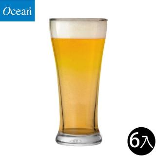 【Ocean】啤酒杯 400ml 6入組 Pilsner系列(飲料杯 啤酒杯 高球杯 玻璃杯 水杯)