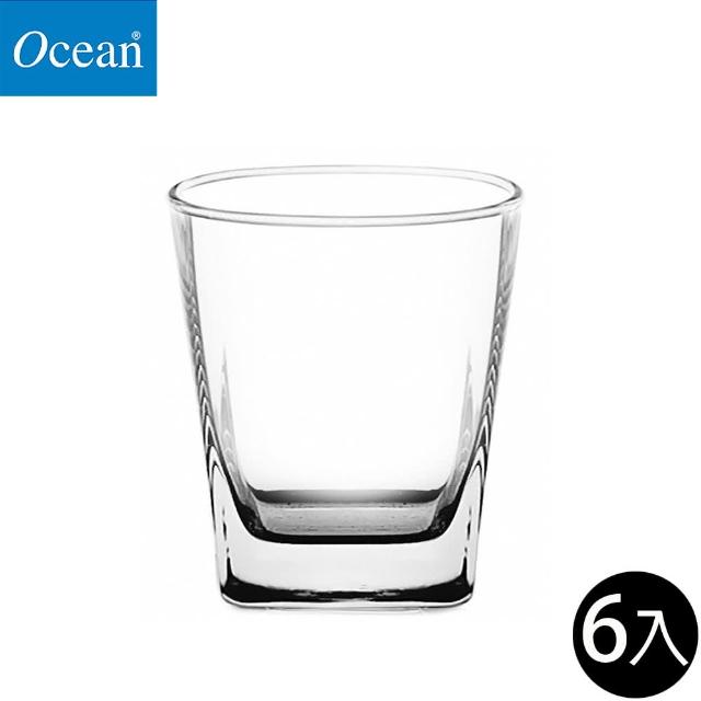 【Ocean】方形洛克杯 195ml 6入組 Plaza系列(威士忌杯 玻璃杯 水杯)
