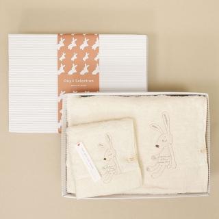 【KONTEX】今治無撚兔子大毛巾小方巾禮盒(100% 日本製)