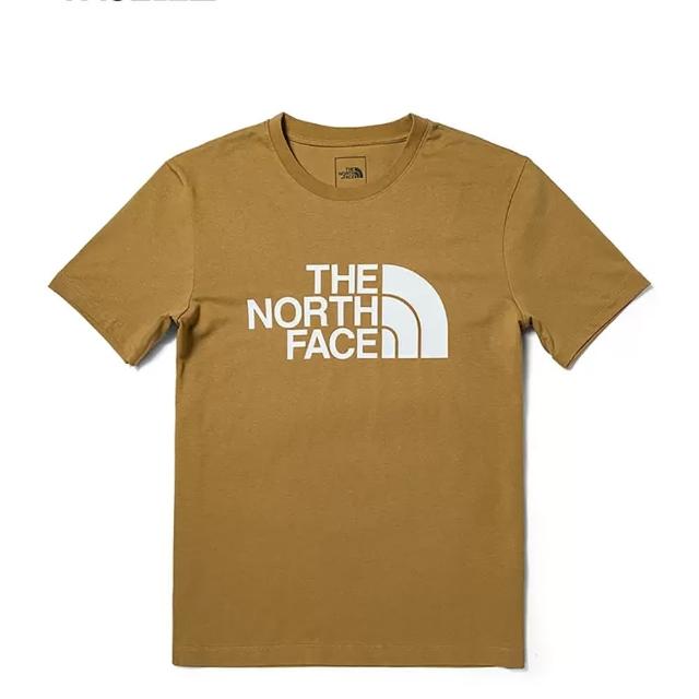 【The North Face】TNF 短袖上衣 M FOUNDATION LOGO S/S TEE - AP 男款 卡其(NF0A81NW173)
