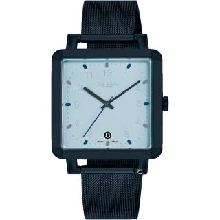 【ALBA】簡約方形腕錶(VJ32-X322B/AG8L83X1)