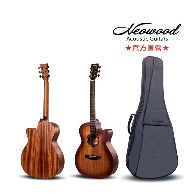 【Neowood】SOM2C-面單缺角款附袋民謠吉他-KeepGo(高品質特選面單吉他)