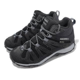 【MERRELL】登山鞋 Alverstone 2 Mid GTX 女鞋 黑 Gore-Tex 戶外 防水 襪套式(ML037040)